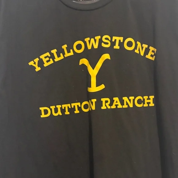 Yellowstone Dutton Ranch Black Tee Xl - Picture 3 of 3
